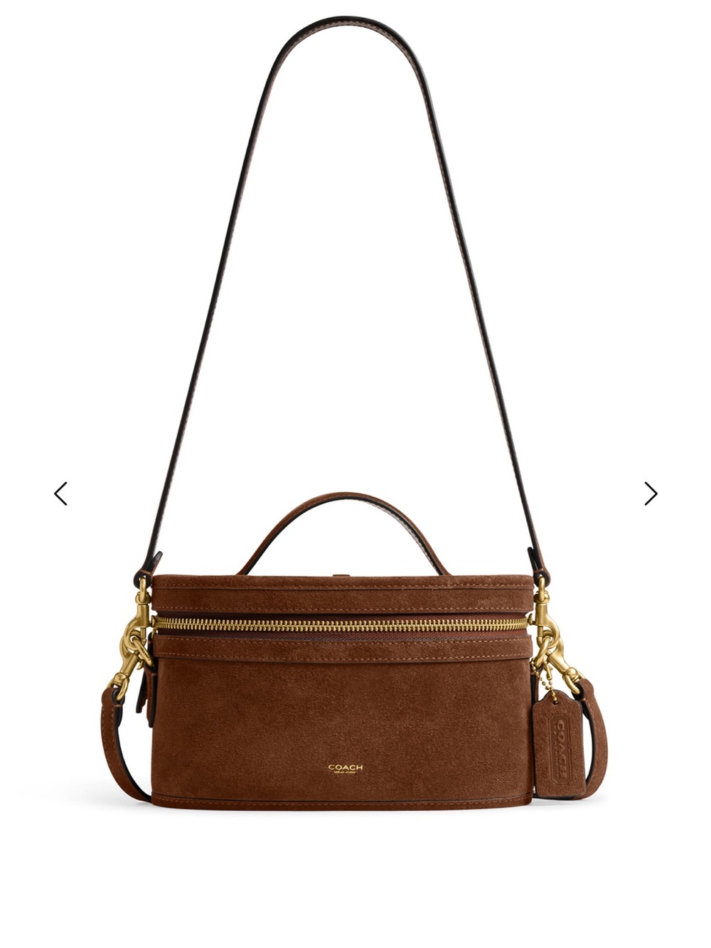 Coach Brown Suede trail bag